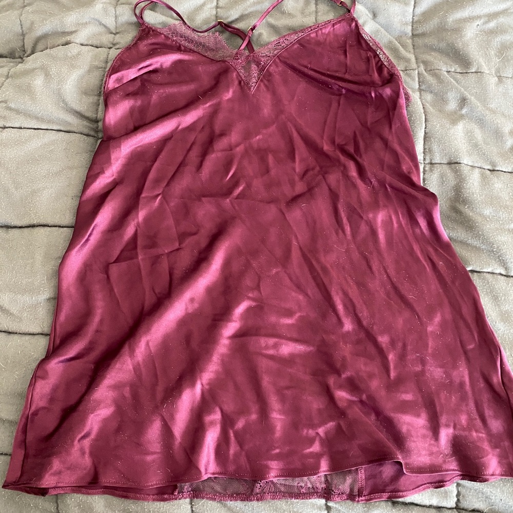 Wine colored slip. NWT. NEVER WORN